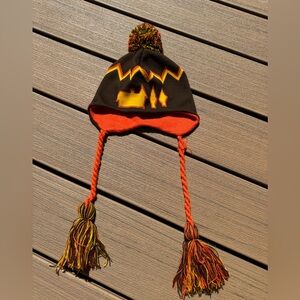 Paul Frank Winter Hat with Tassels and Pom Pom Y2K